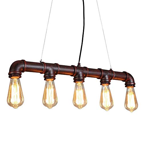 Lámpara colgante 5-luces restaurante para iluminar mesas de comedor 7