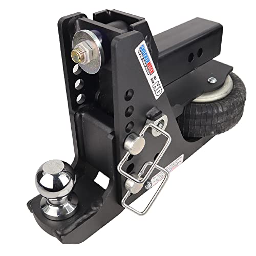 Shocker Hd Max Black Air Drop Hitch 4-1/2"- 8-1/2" Drop, Fits 2-1/2" Hitch, Has 2-5/16" Ball #TOP9
