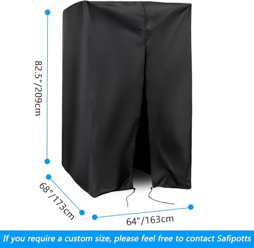 HoldOneLight Squat Rack Cover, wasserdichte Outdoor Gym Equipment Covers mit Reißverschluss für Kniebeugen-Rack/Gewichtheber-Rack/Heim-Fitnessgerät