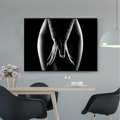 Toile salon femme nue design moderne affiche chic pour mur