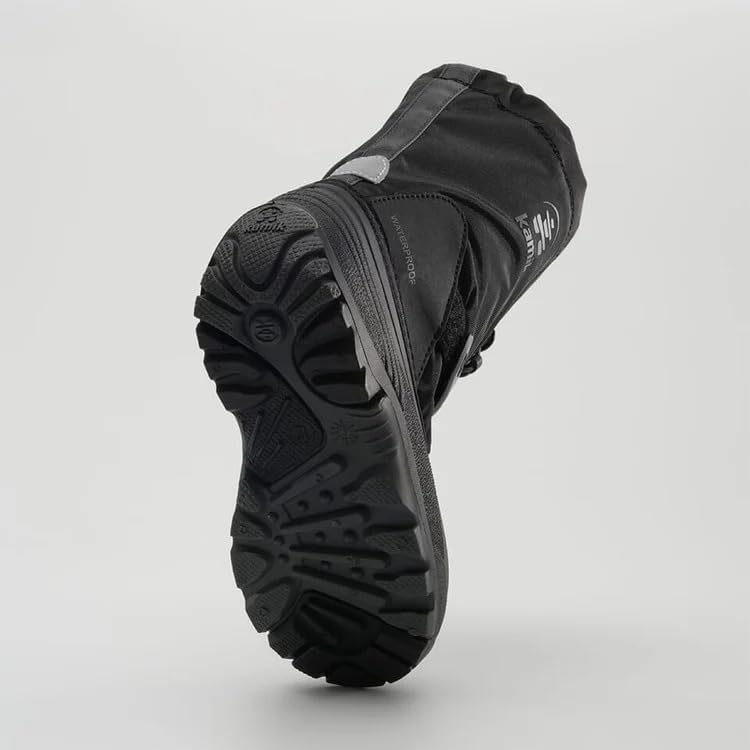 Kamik Waterbug 5 Kid's Winter Snow Boots, Waterproof & Insulated with Removable Liner, Black - 4 Big Kid (8-12 Years)