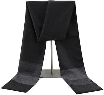Define Essentials Mens Winter Warm Long Soft Plaid Scarf with Tassels, Soft Classic mens scraves
