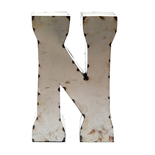 Rustic Arrow Letter N for Decor, 14-Inch, Silver 10504 Rustic Arrow Letter N for Decor, 14-Inch, Silver 10504