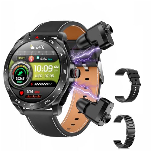 T95 Smart Watch with Earbuds for iPhone Android Smartphones...