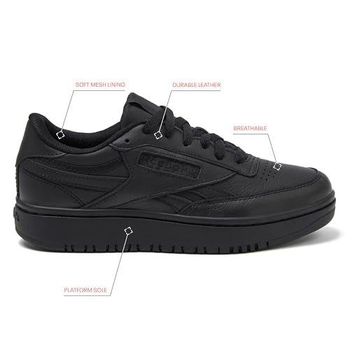 Image of Reebok Womens Club C Double Revenge Platform Tennis Shoes for Women, Fashion Womens Sneakers