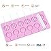 V-fox 2Pcs/Pack 12-Capacity Silicone Lollipop Molds with 140Pcs/Pack Sucker Sticks (Round and Cherry Blossoms Shaped)