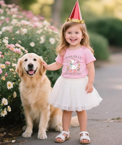 Image of Toddler Boys Girls 2nd Birthday Shirt Outfit for Kids Two Years Old Birthday Gift for Party Short Sleeve Tshirt