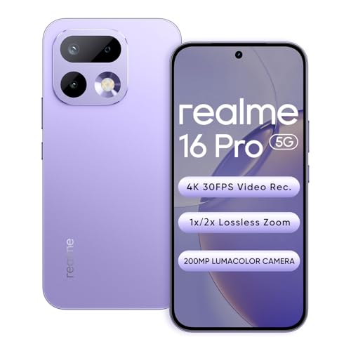realme 16 Pro 5G Smartphone 12+256GB Purple