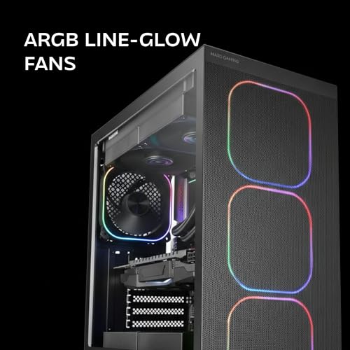 Caja gaming ATX Mars Gaming MC-Nebula de cristal templado y flujo de aire optimizado 2