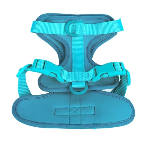 Haustiergeschirr, verstellbar, weich, atmungsaktiv, ausbruchsicher, kleines Hundegeschirr mit D-Ringen, leuchtende Farbe, reflektierend, Welpenweste für Spaziergänge im Freien, Training und Sicherheit
