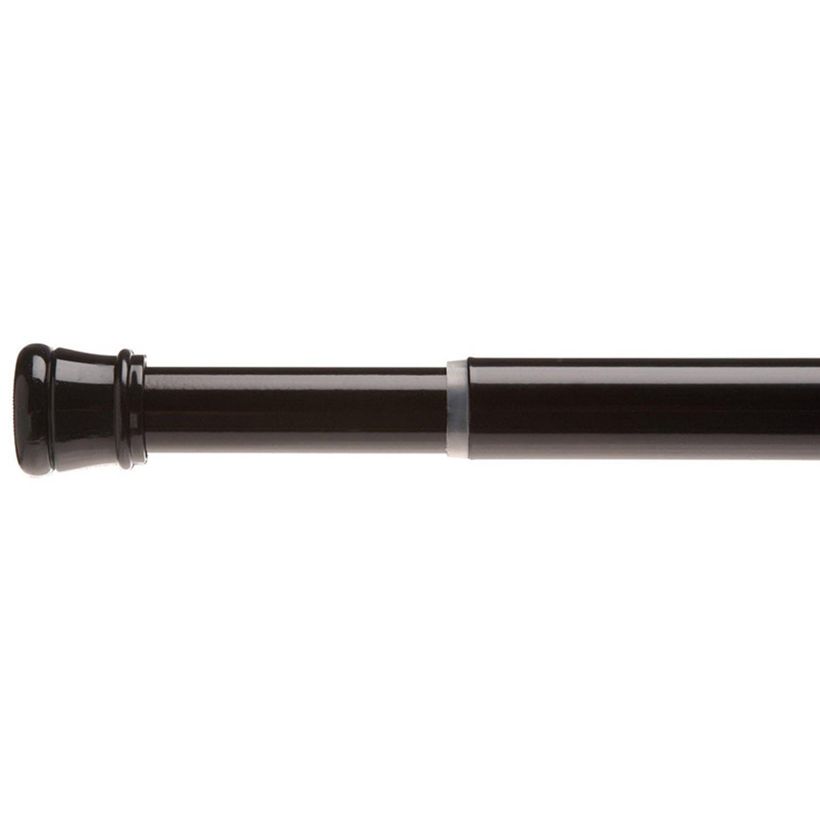 Shower Curtain Rod, Rustproof Stainless Steel Tension Curtain Rod No Drilling, 24-102in, Smooth Glide for Bedroom Kitchen Bathroom(Brown,90-160cm/35-63in)