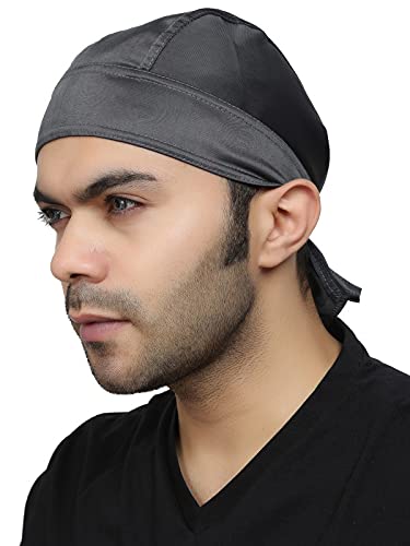 BISMAADH Quick Dry Adjustable Cooling Helmet Liner- Do Rag Headgear for Men - Skullcap for Cycling, Motorcycle, Running