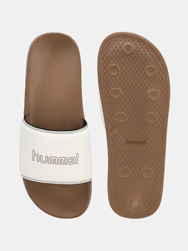 Image of hummel CLASSIC MEN SLIDERS Comfortable Cushioned Sole Arch Support Durable Lightweight Flexible Trendy Style Flip flops and Slippers Slides for Men Daily use Chappal