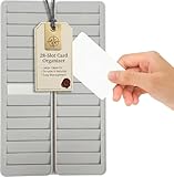Capacité Importante: Ce porte-cartes à plusieurs emplacements peut contenir jusqu'à 28 cartes ID/IC, permettant une organisation efficace des cartes de chambre d'hôtel, cartes VIP, cartes de travail et autres, idéal pour un accès rapide et centralisé