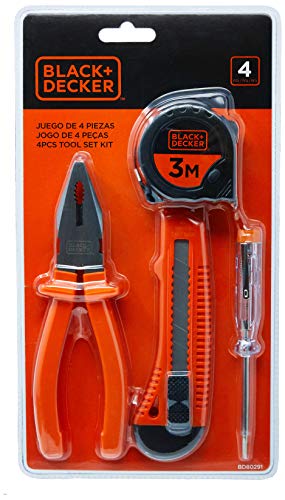 BLACK+DECKER Kit de Ferramentas Manuais 4 Peças BD80291-840
