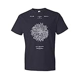 Dahlia Flower T-Shirt, Flower Tee, Gardening Gifts, Floral Apparel, Florist Gift Navy (XL)