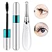 Electric heated eyelash curler, USB quick charging mini easy to carry eyelash curler, Eyelash curler tool to enhance the pen, mascara set combination (white)