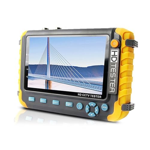Probador de CCTV de 5 pulgadas con pantalla 4K AHD y entrada VGA
