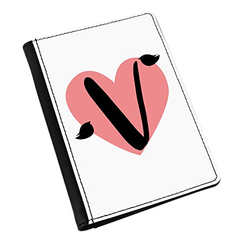 Housse de passeport Lettres V Cœur idée cadeau voyage originale pour globetrotteur