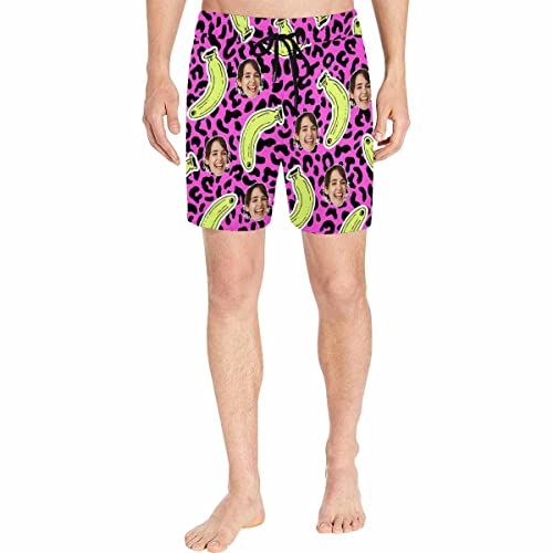 Personalized Mens Swim Trunks Funny Custom Beach Shorts with Face, Customized Wife Girlfriend Photo Board Shorts Gifts3