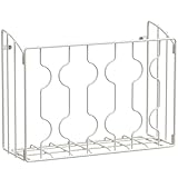 Simple Houseware Wall Door Mount Kitchen Wrap Organizer Rack, White
