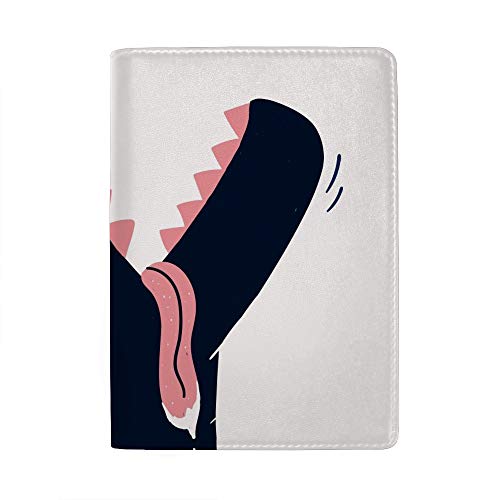 Étui pour passeport et organiseur de documents de voyage en polyuréthane cuir motif dinosaure