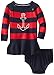 Nautica Baby Girls' Short Sleeve Rugby Dress