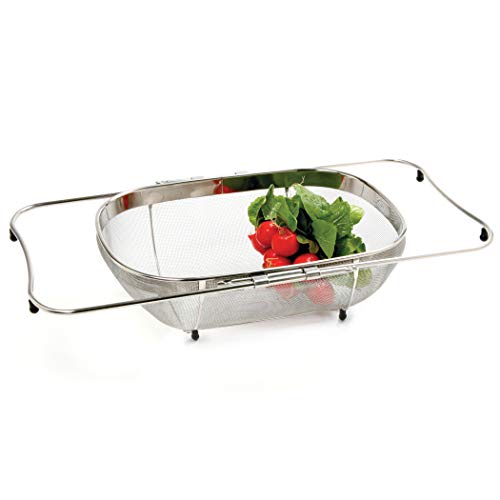 Norpro Expanding Over The Sink Colander With Base Frame, 3.5In/34Cm X 9In/23Cm 22In/55Cm, As Shown #TOP5