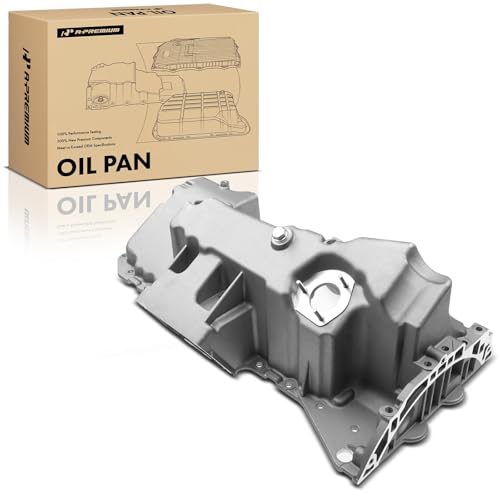 A-Premium Engine Oil Pan Sump with Drain Plug Compatible with BMW X5 2007-2010, X6 2008-2010, 6-Cyls 3.0L