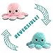 RecontraMago Pulpo Reversible Peluche Grande - Super Suave - Pulpos Distintos Colores - Juguetes muñecos - Cara Feliz niños tiktok (Rosa-Turquesa)