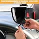 lasuroa Telefon Sonnenschutz, Schwarz Phone Sun Shade Stoff Blendfreier Telefonständer Sonnenschutz für Auto und Motorrad