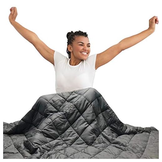 Hypnoser Adult Weighted Blanket Queen Size (20 lbs, 60''x80'' ) | Cooling Heavy Blanket | 100% Breathable Material with Pure Glass Beads