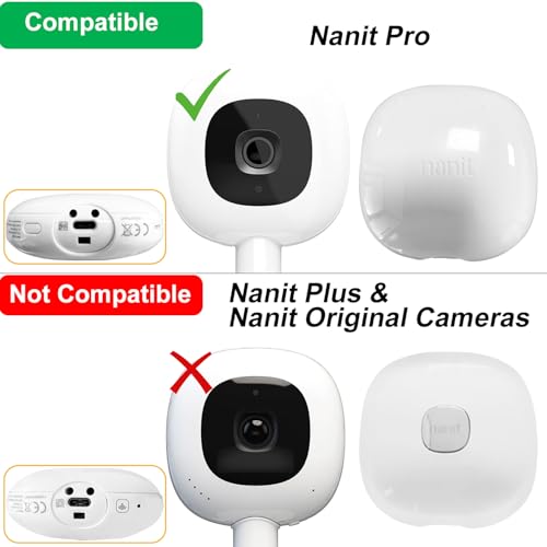 Suporte de carregador para monitor de bebê Nanit Pro com conector de porta de carregamento tipo C e