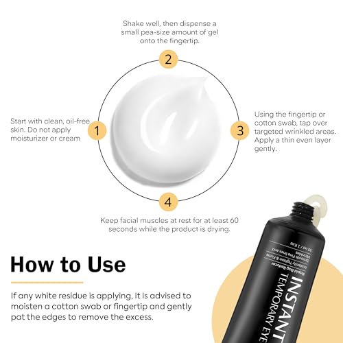 Zerudr Instant Temporary Eye Tightener: Eye Tightener Cream Reduces Under Eye Bags thumb #2