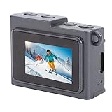 Yctze Fotocamera Digitale retrò Piccola Fotocamera retrò Schermo da 1,14 Pollici Video 1080P 8,6 MP Punto di Viaggio Scolastico Portatile e …