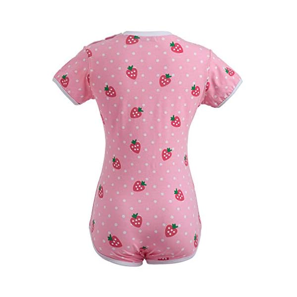 Littleforbig-Strampler-aus-Baumwolle-Einteiler-mit-Erdbeer-Muster Littleforbig Strampler aus Baumwolle, Einteiler mit Erdbeer-Muster