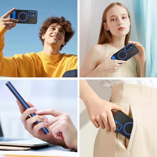 Coque Samsung A54 5G magnétique mate résistante rayures avec béquille - 7