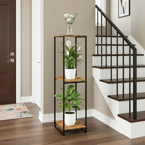 Support pot de fleur d'angle pour optimiser l'espace du salon moderne