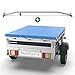 Produktbild Tarpofix® Anhängerplane 264 x 135 cm + 1x Planenbügel | Anhänger Plane Flachplane aus PVC PLANENMATERIAL | Verstärkte Brenderup Anhänger Plane für PKW Hänger | Abdeckplane + Flachplanenbügel | Blau