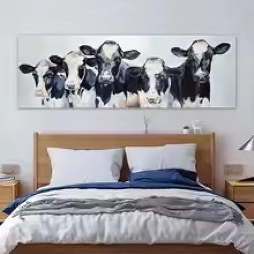 Peinture décorative animale pour habiller un grand mur vide de salon 60x180cm - 5