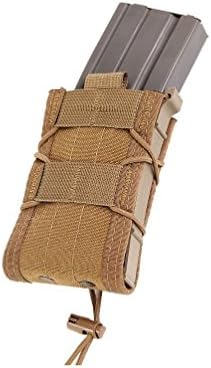High Speed Gear Single Rifle Taco Pouch | Universal Rifle Magazine Holster | Rapid Response and MOLLE Compatible (Coyote, One Pack)