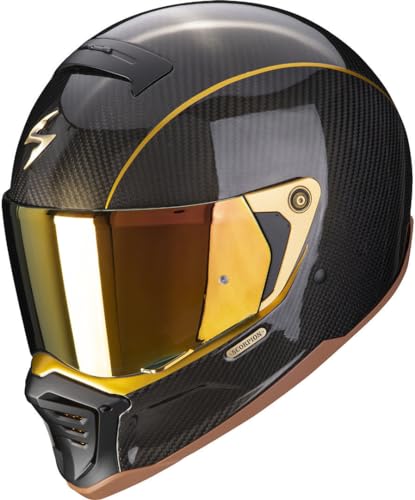 Scorpion EXO-HX1 Carbon SE Solid Gold Casque, schwarz/gold, M (57/58)