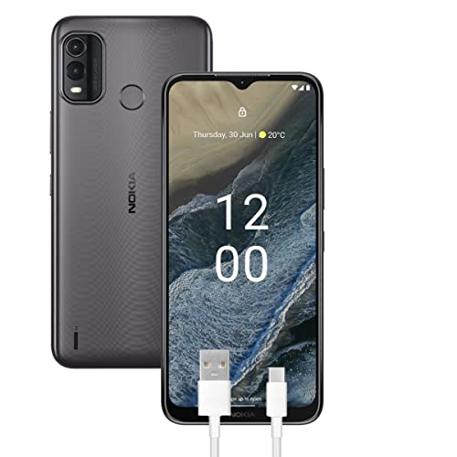 Nokia G11 Plus Smartphone 4G 64GB, 4GB RAM, Dual Camera 50 Mp, Display HD+ da 6.5″, Android 12, Batteria da 5000 mAh, Dual Sim, Grey, Versione con Cavo USB Type-C Aggiuntivo 1m