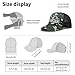 Bunnys Easter Patchwork Easter Bunnys Hats for Women Fashion Washed Distressed Camo