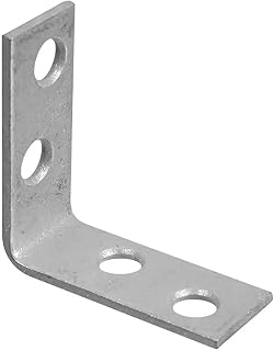Stanley National S756-114 Stanley Corner Brace 1-1/2 in L, Galvanized