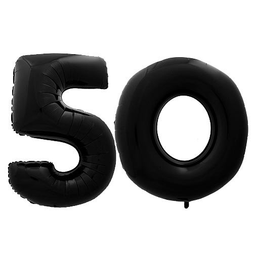 Shindigz Black Number Megaloons 50