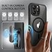 BERFY for iPhone 16 Pro Max Case, Compatible with MagSafe, Built-in Privacy Screen Protector and Camera Protection, Anti-Spy Full Body Shockproof Clear Phone Case for 16 Pro Max 6.9