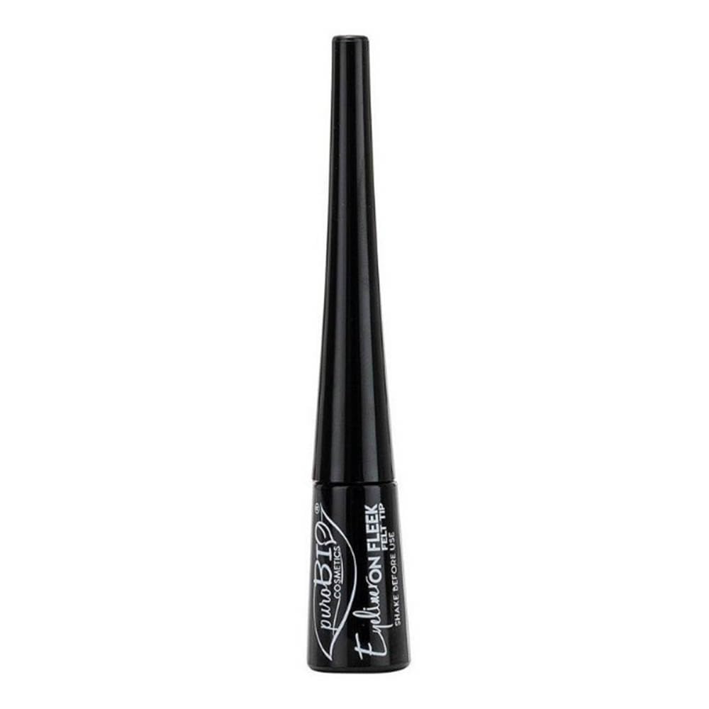 Purobio Cosmetics Eyeliner On Fleek Pinceau 02 Noir 3ml Vegan