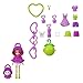 Polly Pocket Dolls & Pets Keychain Playset, Fruit Themed Fashion Accessories and Bag Charms