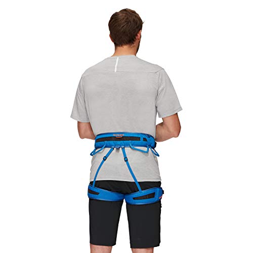 Mammut Ophir 3 Slide Climbing Harness for Men – Adjustable, Lightweight, and Durable Gear for Rock, Gym, and Sport Climbing, Dark Gentian, Medium